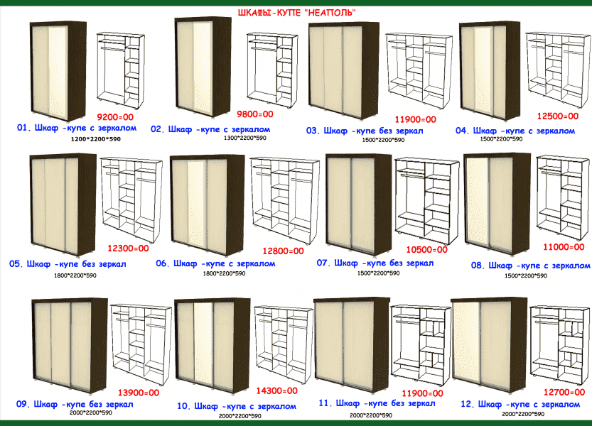 шкаф-купе неаполь в Благовещенске