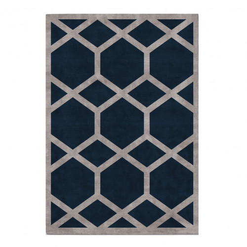 ковер ahston blue 120x170 синий в Благовещенске