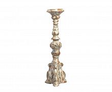 подсвечник фигурный бежевый состаренный на 1 свечу antique blue, 49,5 см в Благовещенске