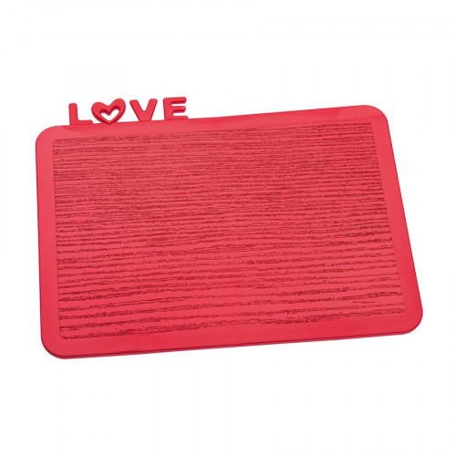 разделочная доска happy board love, красная в Благовещенске