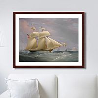 картина: the topsail schooner, 1838г. в Благовещенске