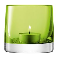 подсвечник стеклянный зеленый лайм для чайной свечи light colour, 8,5 см в Благовещенске