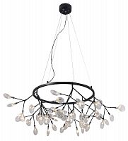 подвесная светодиодная люстра crystal lux evita sp45 d черная в Благовещенске