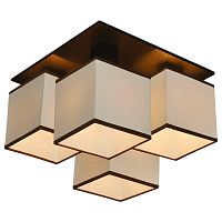 потолочная люстра arte lamp quadro a4402pl-4bk в Благовещенске