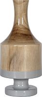 ваза настольная rustic chic wood grey в Благовещенске