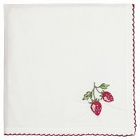 салфетка strawberry red w/embroidery в Благовещенске