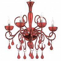 подвесная люстра ideal lux lilly sp5 rosso в Благовещенске