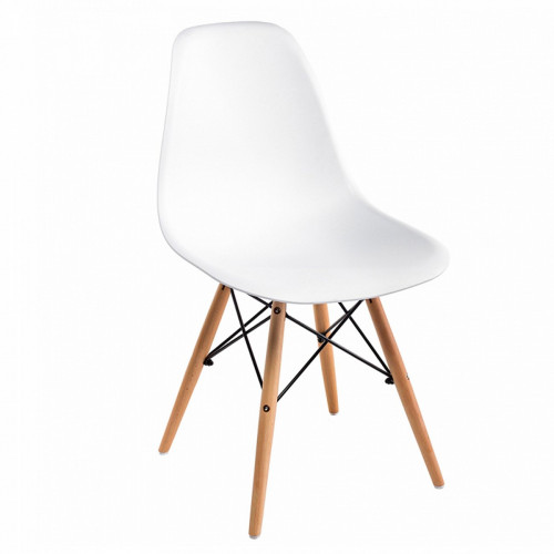 стул деревянный eames pc-015 white в Благовещенске