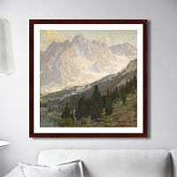 картина: high sierra, mountain scene, 1905г. в Благовещенске