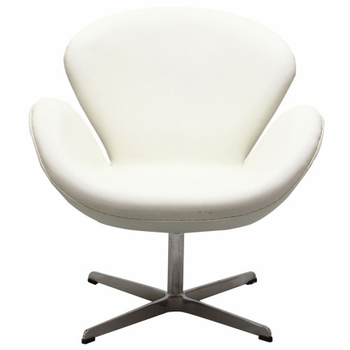кресло swan chair экокожа белое в Благовещенске