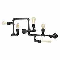 потолочная люстра ideal lux plumber pl5 nero в Благовещенске