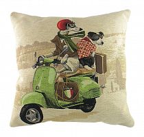 подушка с картинкой scooter dogs green в Благовещенске