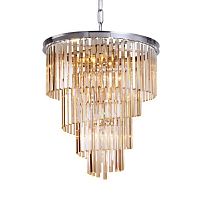 люстра helix amber от delight collection хром/янтарная в Благовещенске