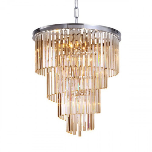 люстра helix amber от delight collection хром/янтарная в Благовещенске