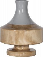 ваза настольная rustic chic vase grey wood в Благовещенске