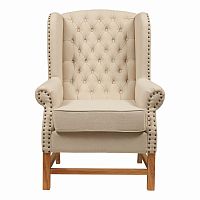 кресло мягкое с ушами french provincial armchair бежевое в Благовещенске