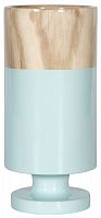 ваза настольная rustic chic tube wood blue в Благовещенске