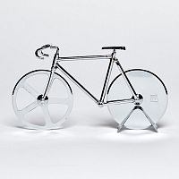 Нож для пиццы из нержавеющей стали the fixie, серебрянный