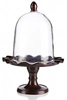 сервировочный поднос с куполом crystal dome dark в Благовещенске