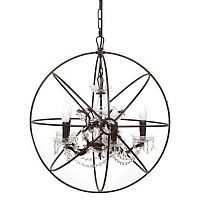 люстра foucault's orb crystal (60*55*50) коричневая в Благовещенске