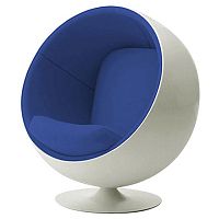 детское кресло eero ball chair бело-синее в Благовещенске