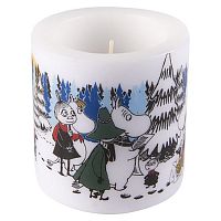 свеча большая moomin зимний лес, 8 см в Благовещенске