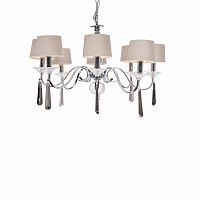 люстра nickel and black crystal 8 плафонов хром в Благовещенске