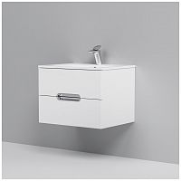 тумба под раковину am.pm spirit m70fhx0602wg33 подвесная, ящики с доводчиками, 60 см, белый глянец в Благовещенске