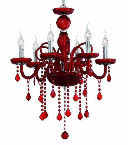 подвесная люстра ideal lux giudecca sp6 rosso в Благовещенске