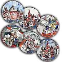 Сет тарелки Московия Dream (6 шт.)