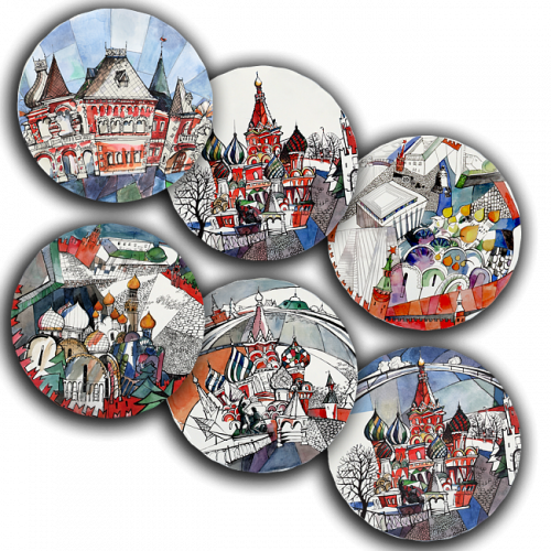 сет тарелки московия dream (6 шт.) в Благовещенске