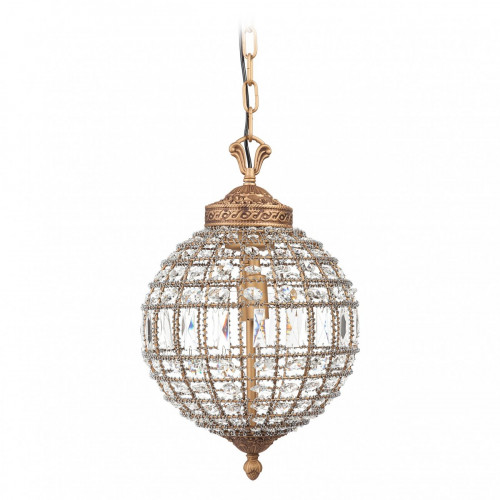 подвесная люстра хрустальный шар casbah crystal chandelier золото в Благовещенске