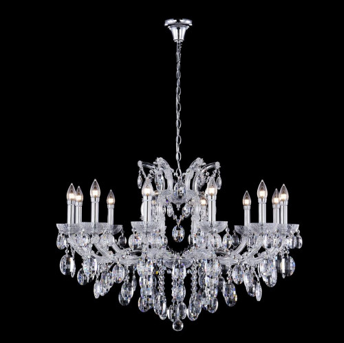 подвесная люстра crystal lux hollywood sp12 chrome в Благовещенске