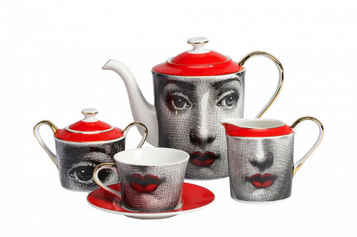 чайный сервиз faces пьеро форназетти red в Благовещенске