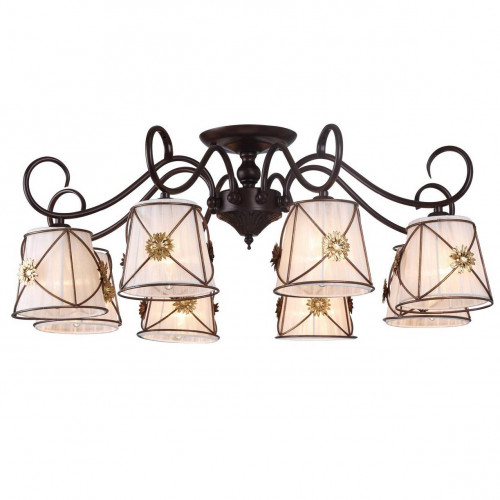 потолочная люстра arte lamp 72 a5495pl-8br в Благовещенске