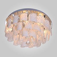 потолочная люстра eurosvet cascade 80117/9 хром/белый в Благовещенске