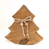 украшение новогоднее ель деревянная wooden tree, 15х14х2,5 см в Благовещенске
