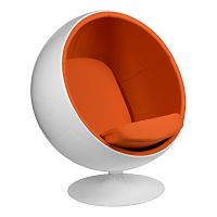 кресло eero aarnio style ball chair оранжевое в Благовещенске