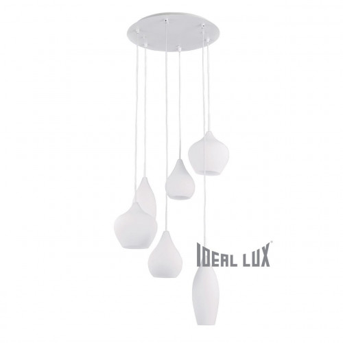 подвесная люстра ideal lux soft sp6 bianco в Благовещенске