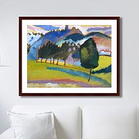 картина: landscape with rolling hills, 1910г. в Благовещенске