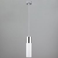 подвесной светильник eurosvet double topper 50135/1 led хром/белый в Благовещенске