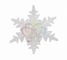 фигура светодиодная на присоске снежинка морозко, rgb в Благовещенске