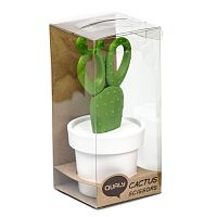 ножницы cactus с держателем, белые с зеленым в Благовещенске