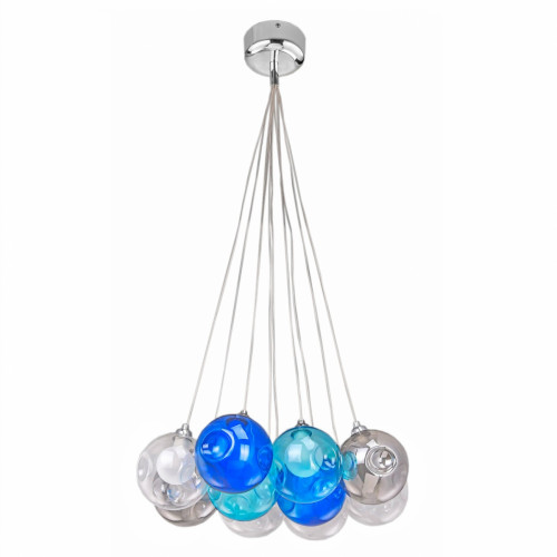люстра bocci blue 10 прозрачное, голубое, пепельное стекло в Благовещенске