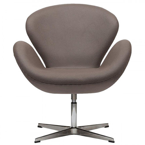 кресло swan chair серо-коричневая в Благовещенске
