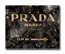 постер prada mafia на чёрном в золотом a4 в Благовещенске