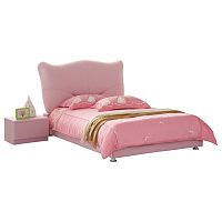 кровать pink leather kitty 140х200 в Благовещенске