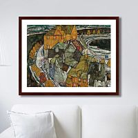 картина: crescent of houses ii (island_town), 1915г. в Благовещенске