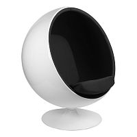 кресло eero aarnio style ball chair черное в Благовещенске