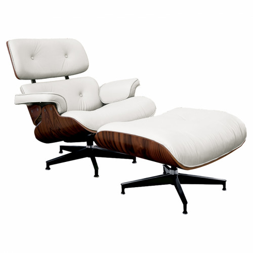 кресло lounge chair & ottoman белое в Благовещенске